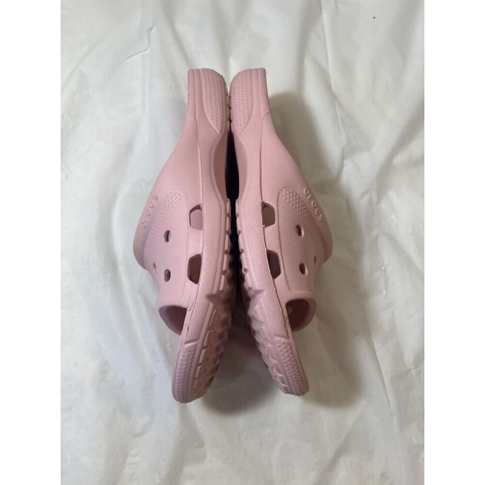 Crocs Womens Coast Slide Sandals Pink Open Toe Slip On Flats 7 - Picture 12 of 15